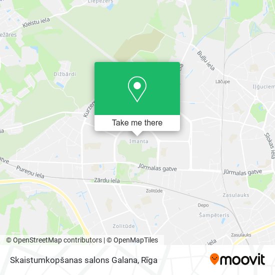 Skaistumkopšanas salons Galana map