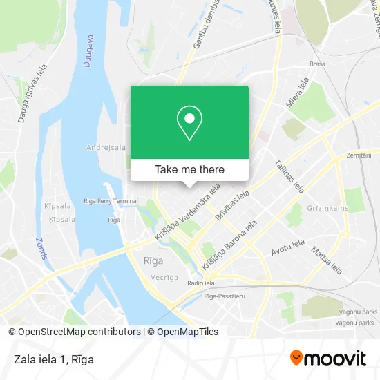 Карта Zala iela 1