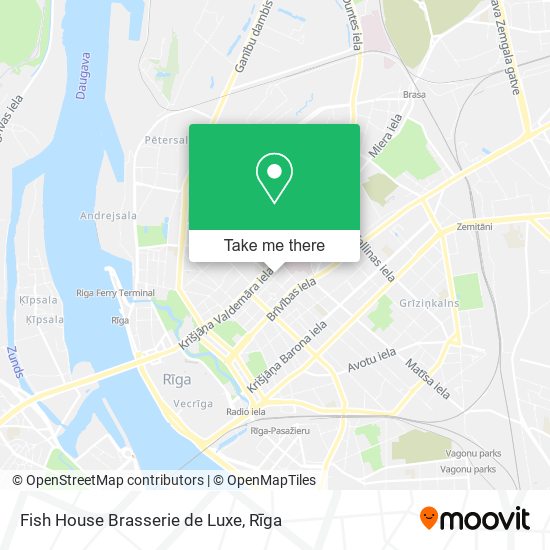 Карта Fish House Brasserie de Luxe