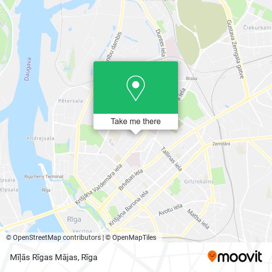 Карта Mīļās Rīgas Mājas