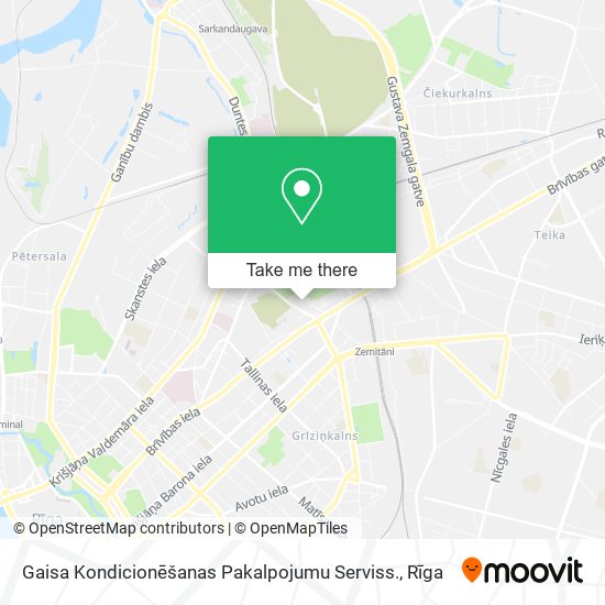 Gaisa Kondicionēšanas Pakalpojumu Serviss. map