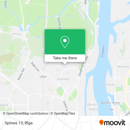 Карта Spilves 13