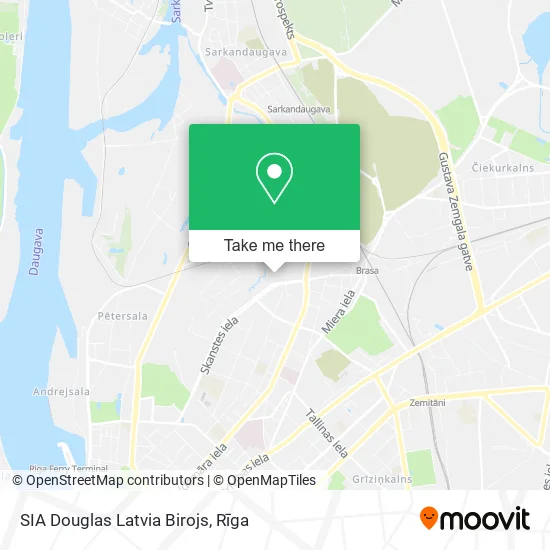 Карта SIA Douglas Latvia Birojs