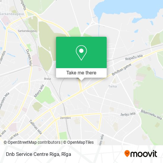 Dnb Service Centre Riga map
