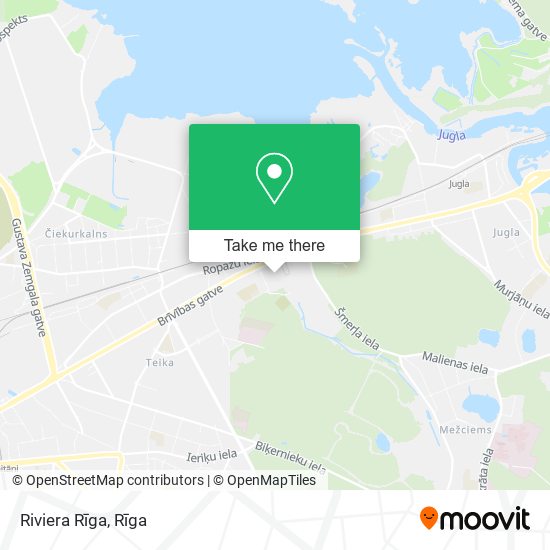 Riviera Rīga map
