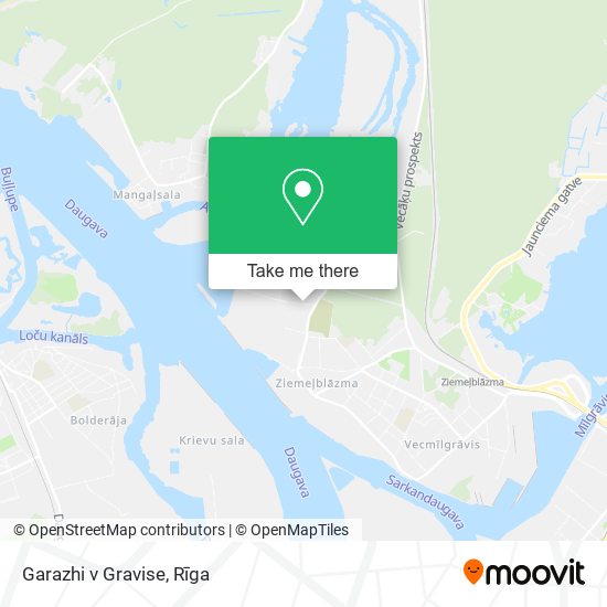 Garazhi v Gravise map