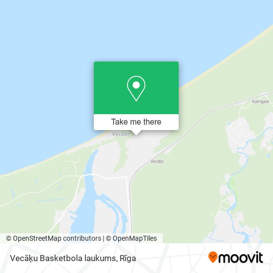 Vecāķu Basketbola laukums map