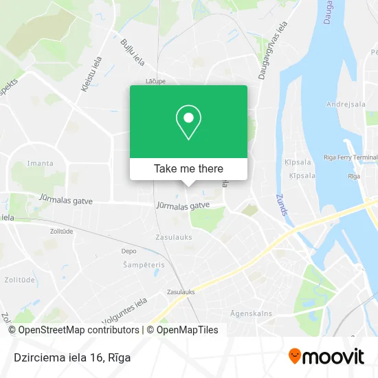 Dzirciema iela 16 map