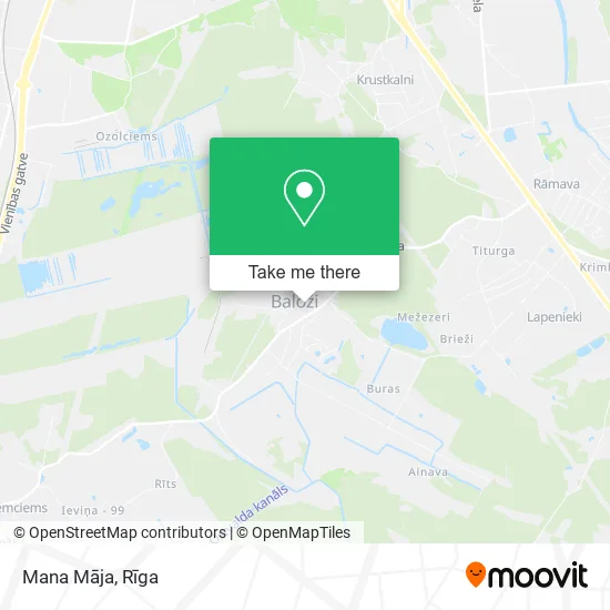 Карта Mana Māja