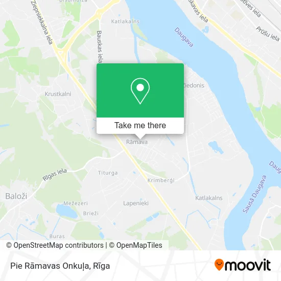 Карта Pie Rāmavas Onkuļa