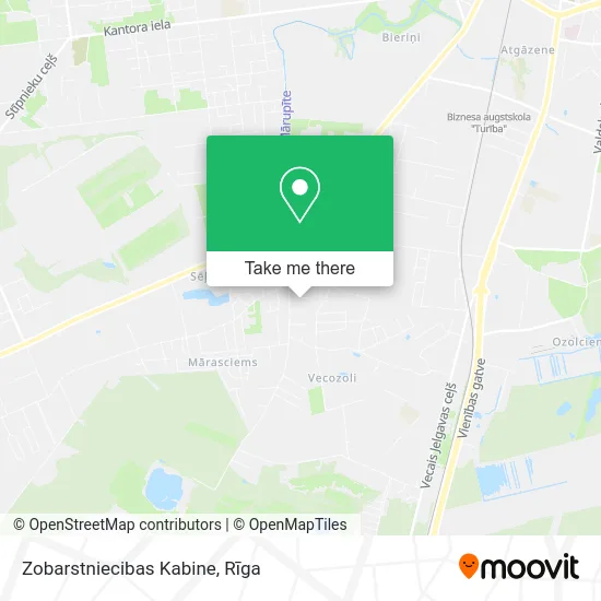 Карта Zobarstniecibas Kabine