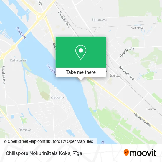 Карта Chillspots Nokurinātais Koks