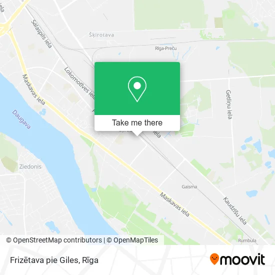 Карта Frizētava pie Giles