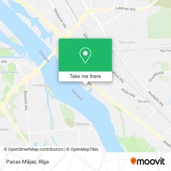 Карта Pačas Mājas