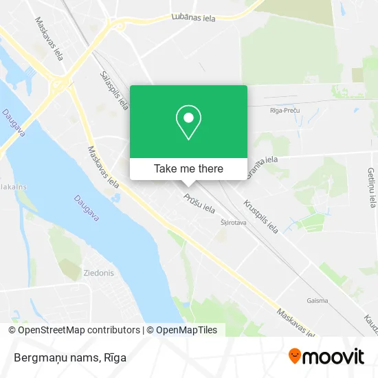 Карта Bergmaņu nams