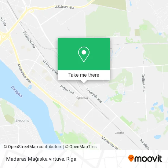 Карта Madaras Mağiskā virtuve