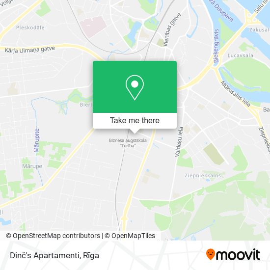 Dinč's Apartamenti map