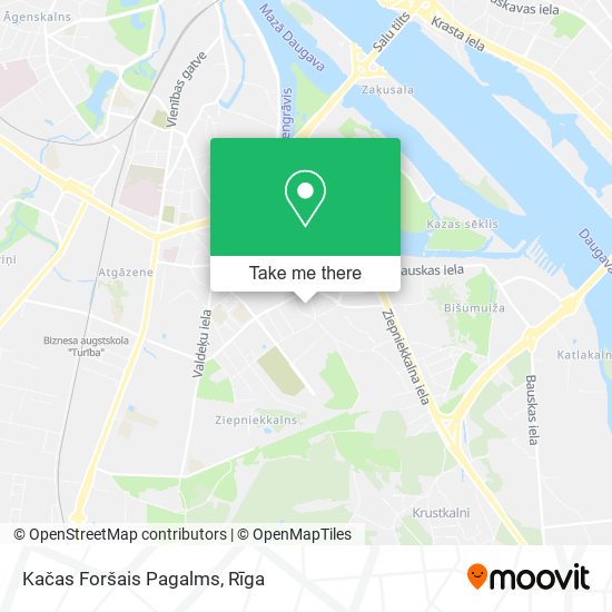 Kačas Foršais Pagalms map