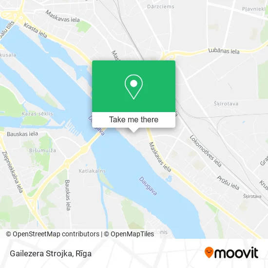 Gailezera Strojka map