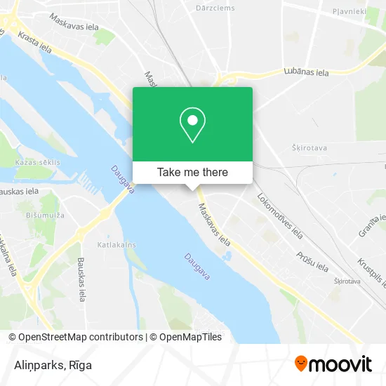 Карта Aliņparks