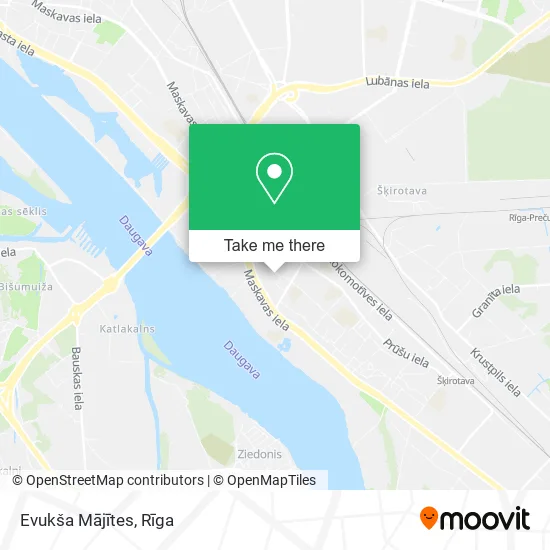 Карта Evukša Mājītes