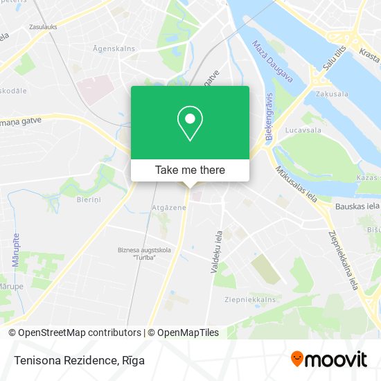 Tenisona Rezidence map