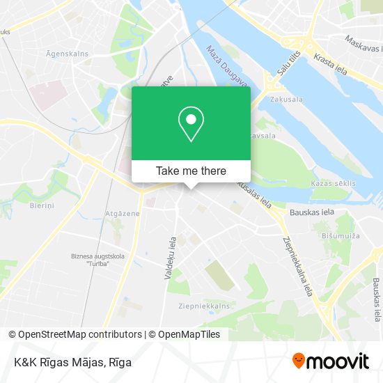 K&K Rīgas Mājas map
