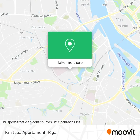 Карта Kristapa Apartamenti