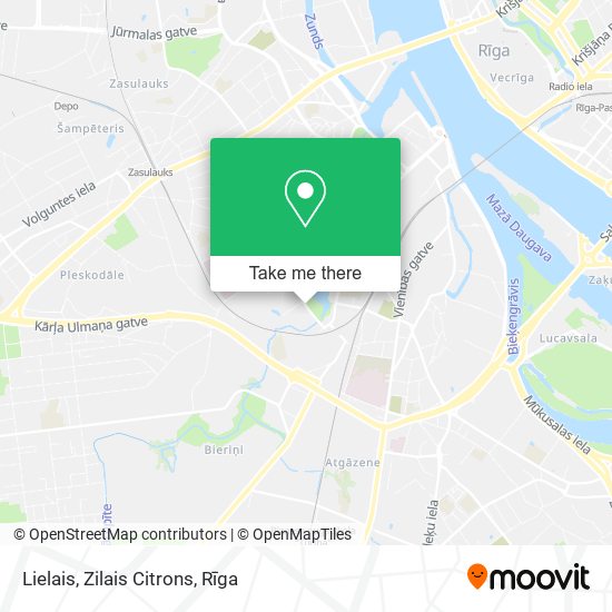 Lielais, Zilais Citrons map