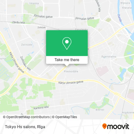Карта Tokyo Hs salons