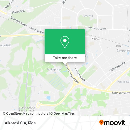 Alkotaxi SIA map