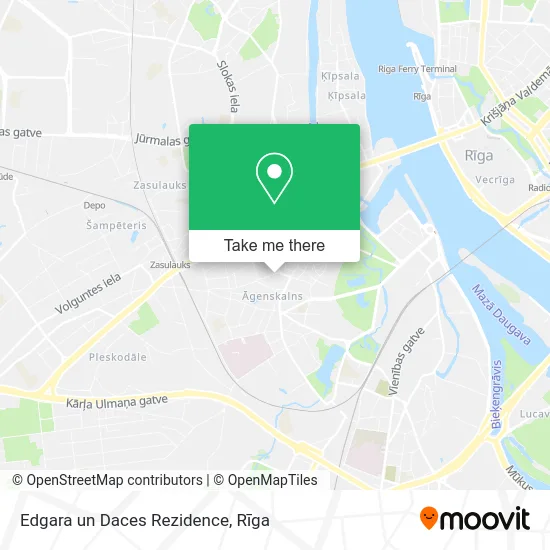 Edgara un Daces Rezidence map