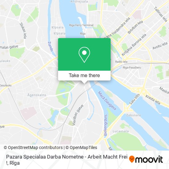 Pazara Specialaa Darba Nometne - Arbeit Macht Frei ! map
