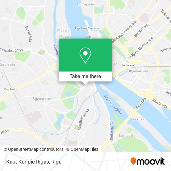 Карта Kaut Kur pie Rīgas