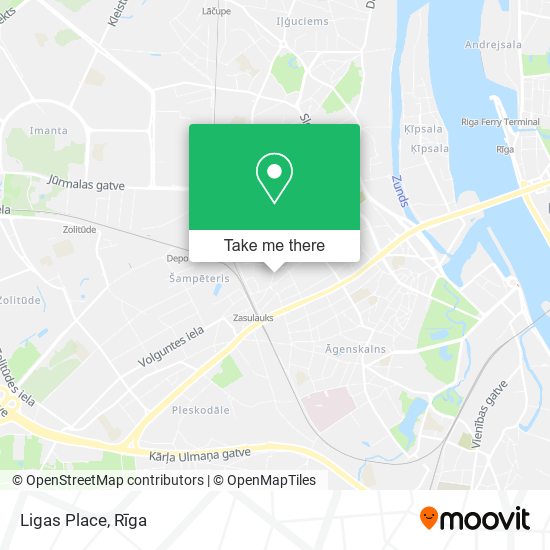 Ligas Place map