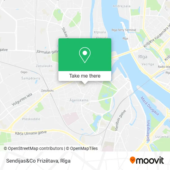 Карта Sendijas&Co Frizētava