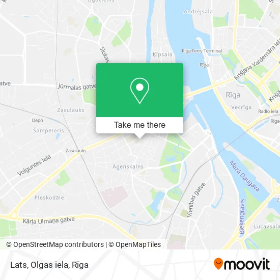 Lats, Olgas iela map