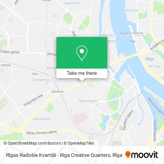 Rīgas Radošie Kvartāli - Riga Creative Quarters map