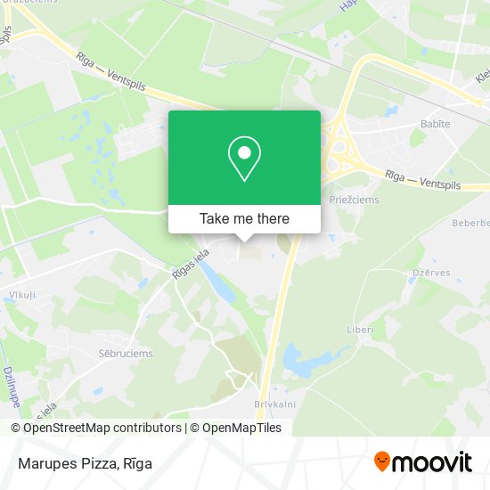 Marupes Pizza map