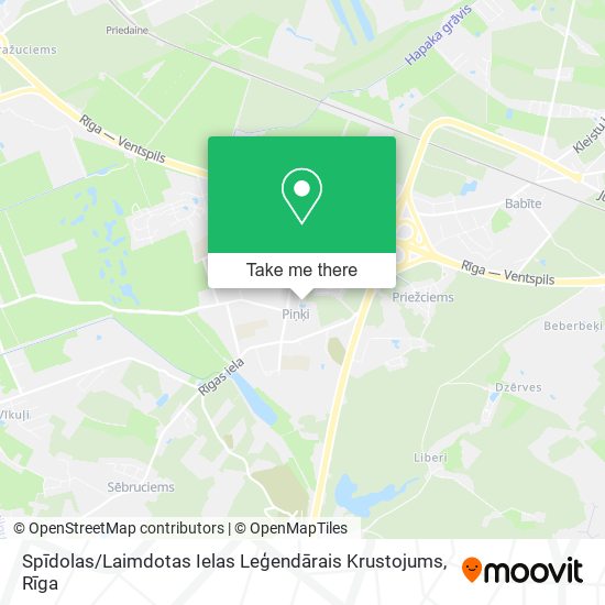 Карта Spīdolas / Laimdotas Ielas Leģendārais Krustojums