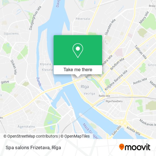 Spa salons Frizetava map