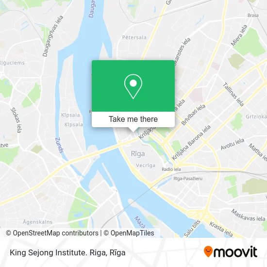 King Sejong Institute. Riga map