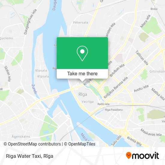 Riga Water Taxi map
