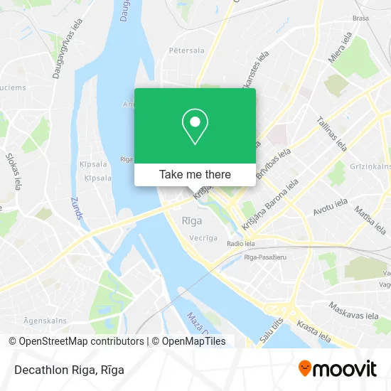 Decathlon Riga map