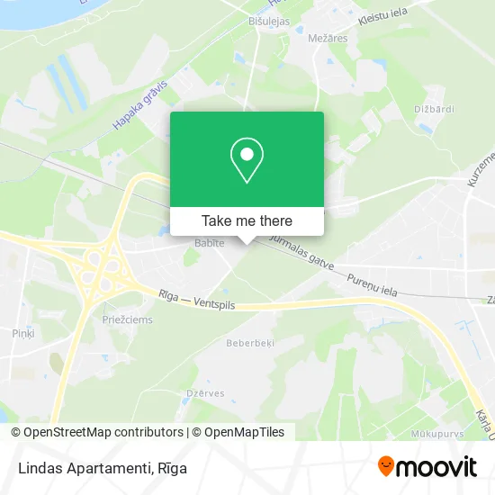 Карта Lindas Apartamenti