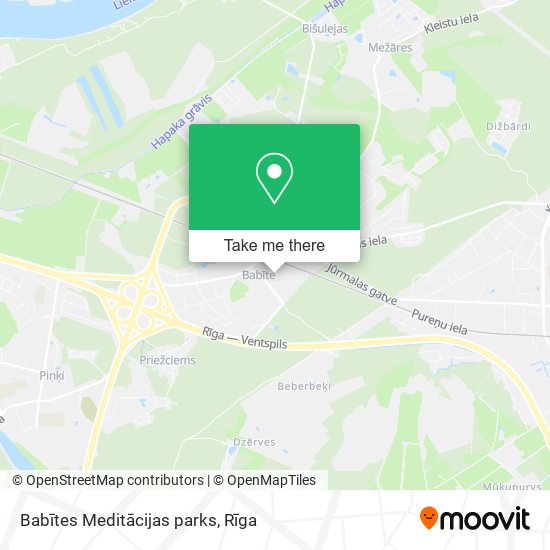 Babītes Meditācijas parks map