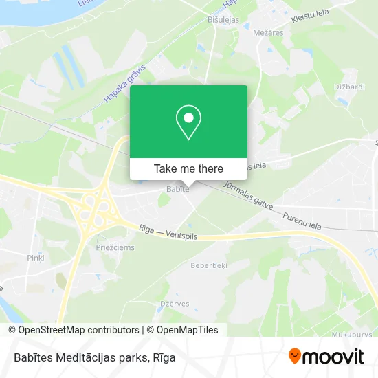 Babītes Meditācijas parks map