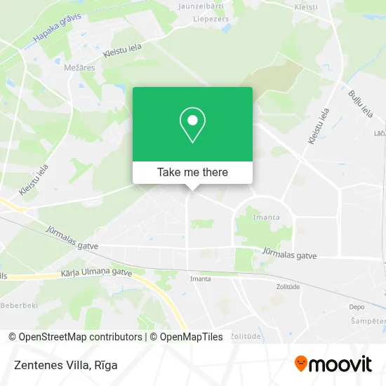 Zentenes Villa map