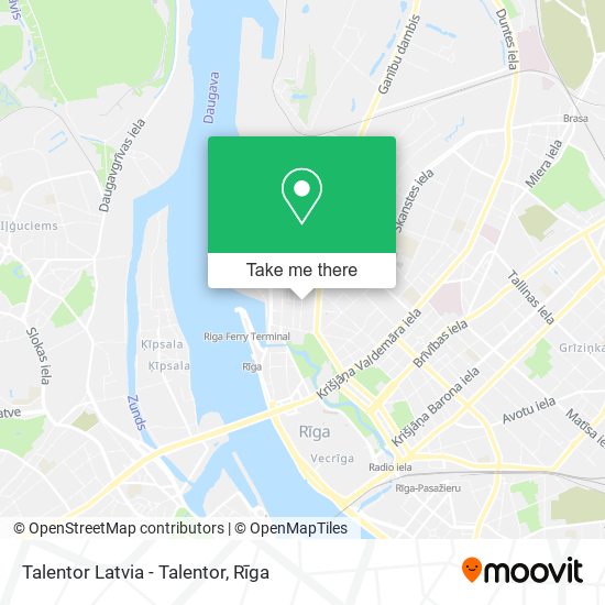 Talentor Latvia - Talentor map