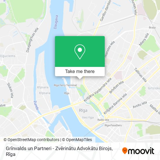 Карта Grīnvalds un Partneri - Zvērinātu Advokātu Birojs